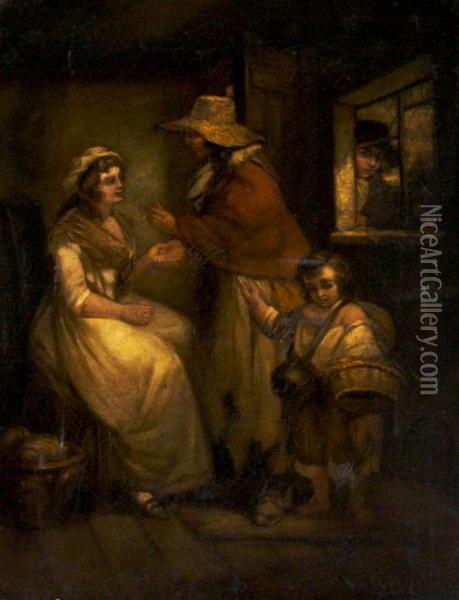 Gossip Oil Painting - Nicolaes Maes