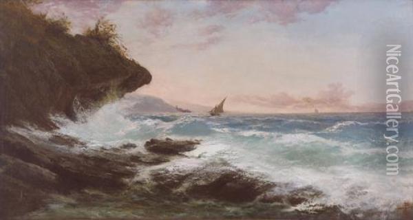 Mare In Burrasca Oil Painting - Giacinto Bo