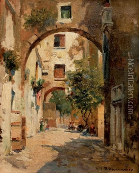 Ze Stare Neapole Oil Painting - Carlo Brancaccio