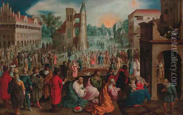 The Adoration of the Magi Oil Painting - Cornelis De Baellieur I