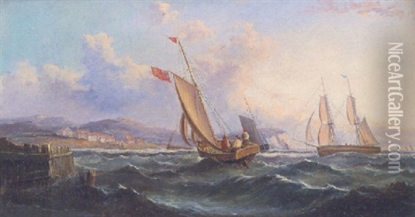 Sailing In Oil Painting - John Mundell
