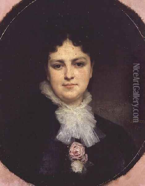 Portrait of Miss Addison Head of San Francisco Oil Painting - William-Adolphe Bouguereau