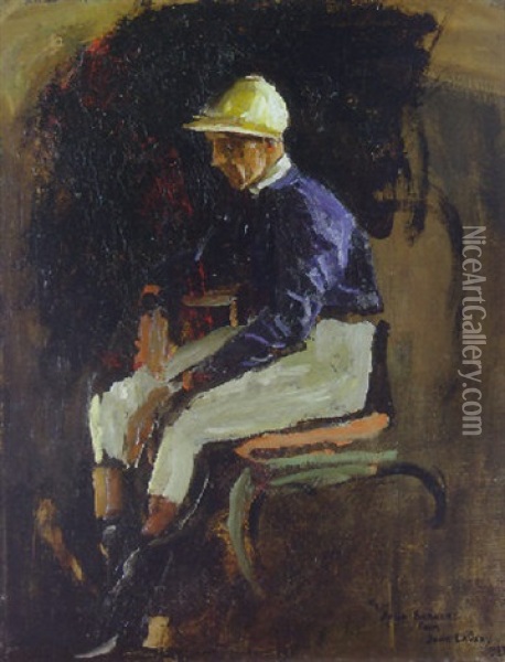 Portrait Of Joe Childs Oil Painting - John Lavery