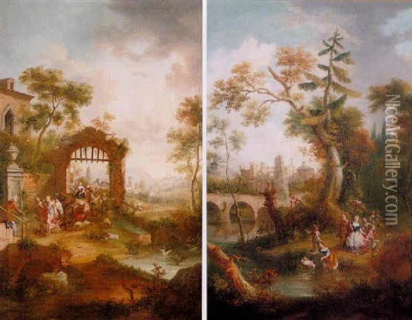 The Return Of Tobias And The Angel Oil Painting - Scipione Cignaroli