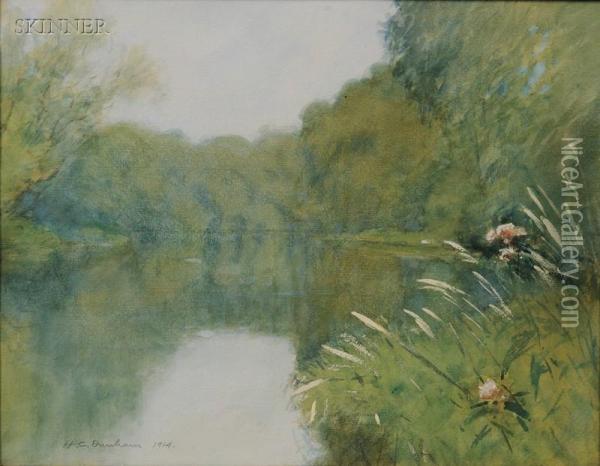 River In Spring Oil Painting - Horace C. Dunham