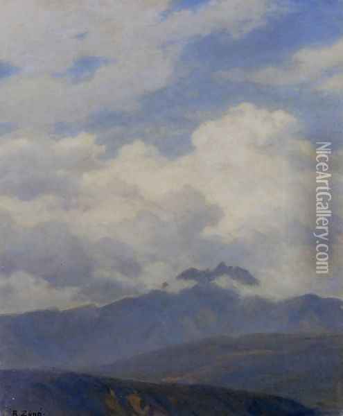 A View Of Mount Pilatus Oil Painting - Robert Zund