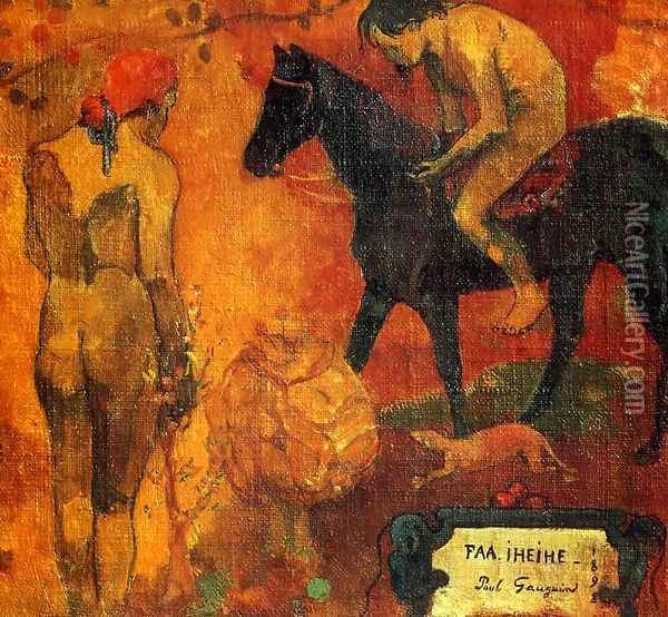 Faa Iheihe (aka Tahitian Pastoral) 1898 Oil Painting - Paul Gauguin