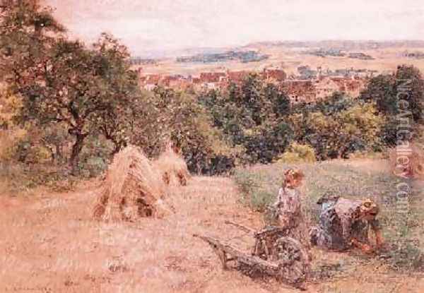 Cutting grass Oil Painting - Leon Augustin Lhermitte