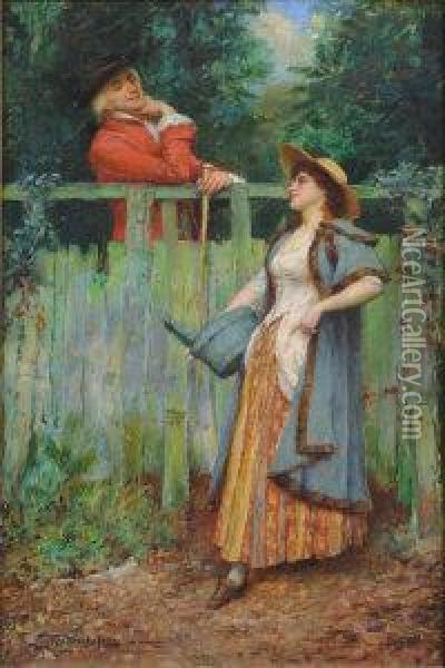 Where Are You Going To, My Pretty Maid? Oil Painting - William A. Breakspeare