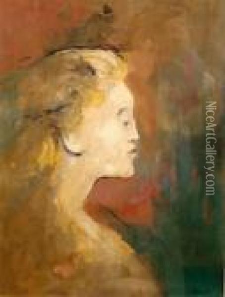 Profil De Femme Oil Painting - Christian Berard