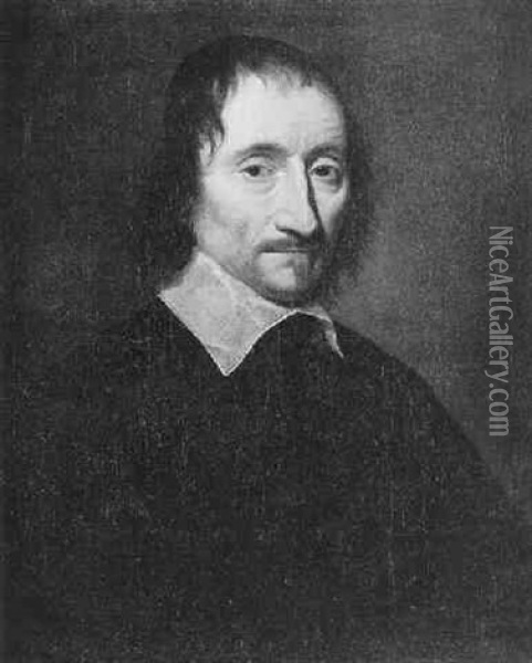 Portrait Presume De Blaise Pascal Oil Painting - Philippe de Champaigne
