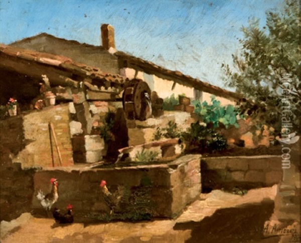 Vista Rural Oil Painting - Antonio Amoros Botella