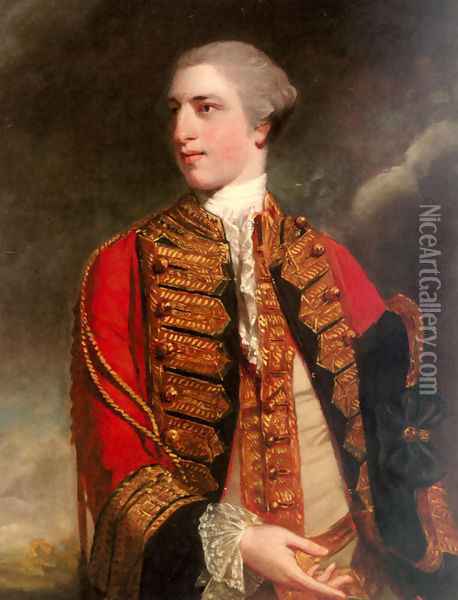 Portrait Of Charles Fitzroy 1st Baron Southampton (1737 1797) Oil Painting - Sir Joshua Reynolds