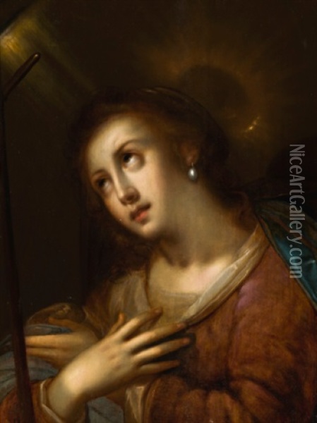 The Virgin In Prayer Oil Painting - Gortzius Geldorp