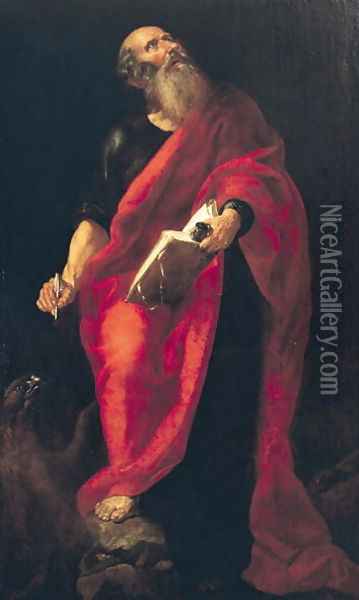 St. John the Evangelist Oil Painting - Francisco Ribalta
