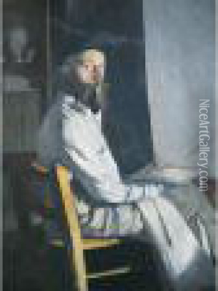 Autoportrait Oil Painting - Gustave Rene Pierre
