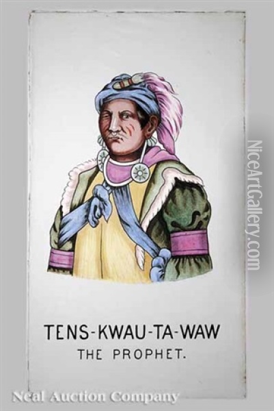 Tens-kwau-ta-waw, The Prophet Oil Painting - Charles Bird King