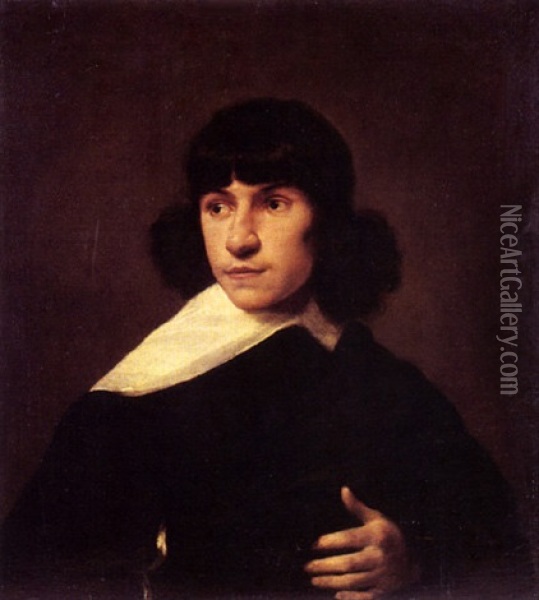 Portrait D'homme Oil Painting - Sebastien Bourdon