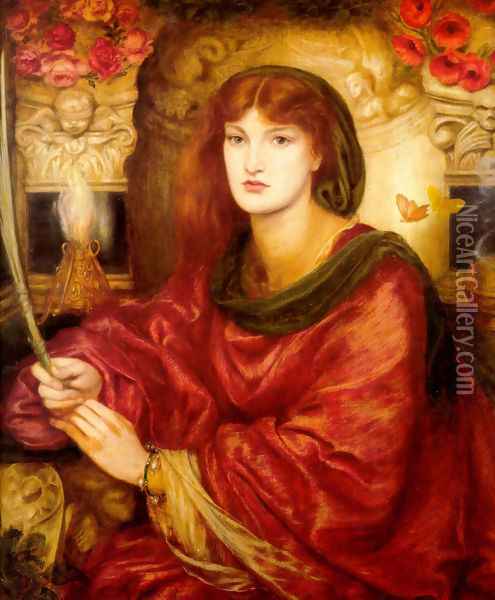 Sybilla Palmifera Oil Painting - Dante Gabriel Rossetti