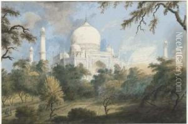 The Taj Mahal In Morning Light Oil Painting - Sita Ram