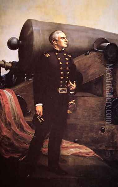 Portrait of Major Robert Anderson (1805-71) Oil Painting - Conant, Alban Jasper
