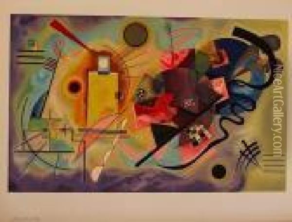 2 Lithographies D'interpretation En Couleurs, Monogrammees Et Datees Dans La Planche Oil Painting - Wassily Kandinsky