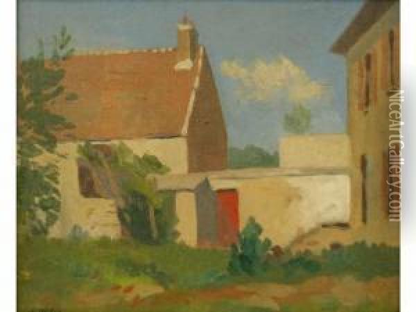 Ferme A Chessy Oil Painting - Louis Morin