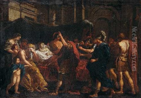 Tod Des Germanicus Oil Painting - Nicolas Poussin