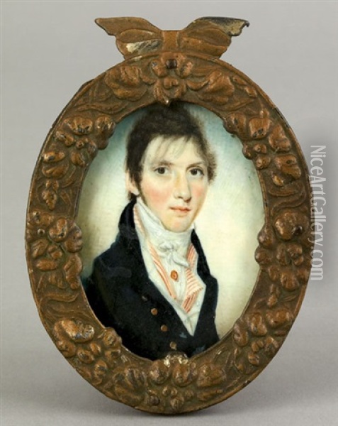 Portrait Of A Gentleman Oil Painting - William M.S. Doyle
