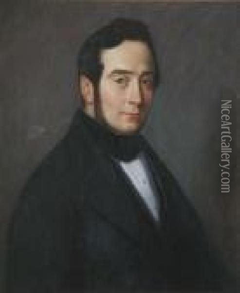 Portrait D'eugene Canoville Oil Painting - Jean-Francois Millet