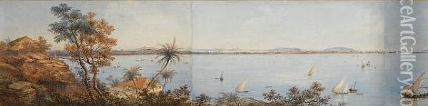A Panorama Of Bombay From Malabar Hill Oil Painting - William Henry Carpendale