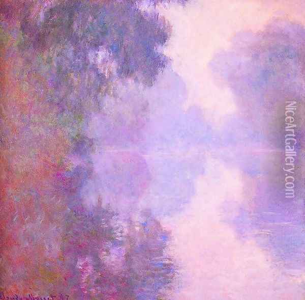 Misty morning on the Seine Oil Painting - Claude Oscar Monet