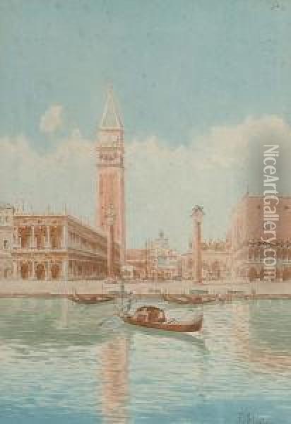 Piazza San Marco, Venice Oil Painting - Ferdinando Silvani