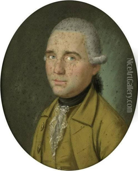 Bildnis Eines Mannes Im Gelb Oil Painting - Paul Joseph Bardou