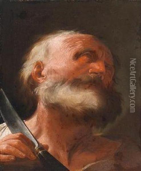 Der Hl.apostel Bartholomaus Oil Painting - Paul Troger