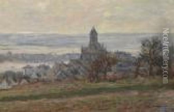 L'eglise De Vetheuil Oil Painting - Claude Oscar Monet