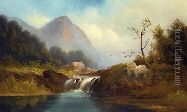 Wilderness Idyll Oil Painting - Robert Scott Duncanson