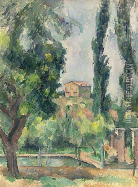 Le Jas De Bouffan Oil Painting - Paul Cezanne