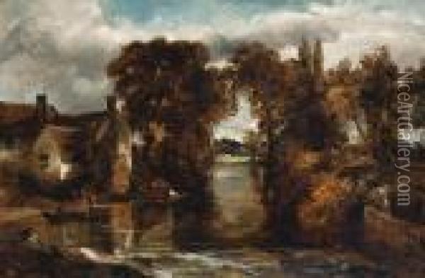 The Mill Stream Oil Painting - John Constable