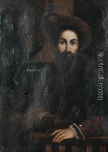 Portrait Of A Nobleman Oil Painting - Girolamo Mazzola Bedoli