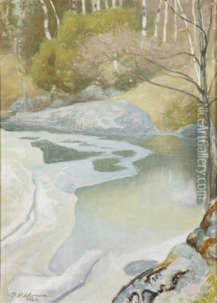 Springly Shore Oil Painting - Pekka Halonen