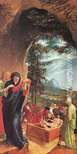 The Entombment 1516 Oil Painting - Albrecht Altdorfer
