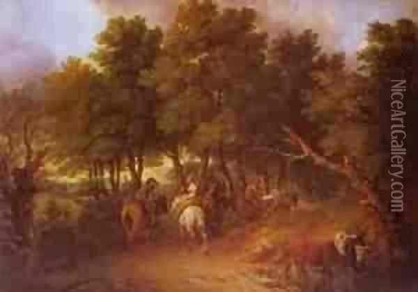 Pesants Returning From Market 1767-1768 Oil Painting - Thomas Gainsborough