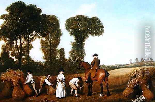 The Reapers, 1783 Oil Painting - George Stubbs