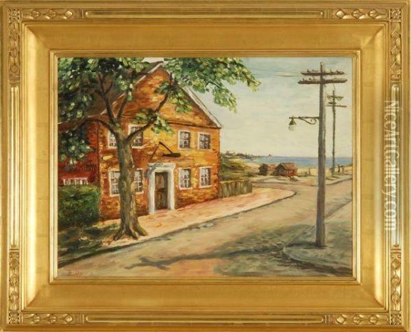 The Nantucket Whaling Museum. Oil Painting - Henry Stephens Eddy