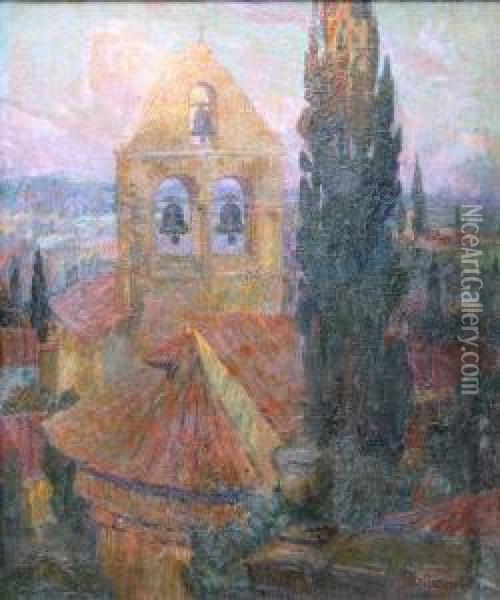 Assisi Oil Painting - Joseph Posenaer