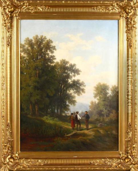 Schonrock, Julius, Attr Oil Painting - Julius Schonrock