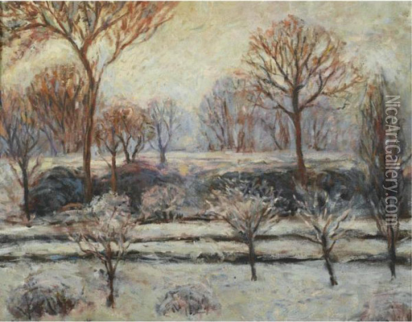 Paysage D'hiver Oil Painting - Blanche Hoschede-Monet