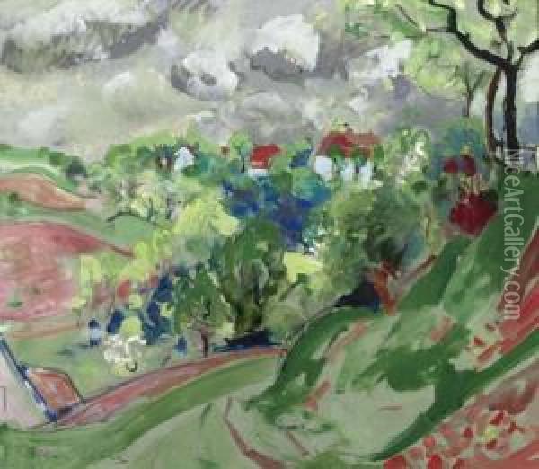 Landscape Oil Painting - Oskar Moll