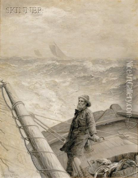The Sea Captain Oil Painting - James Gale Tyler